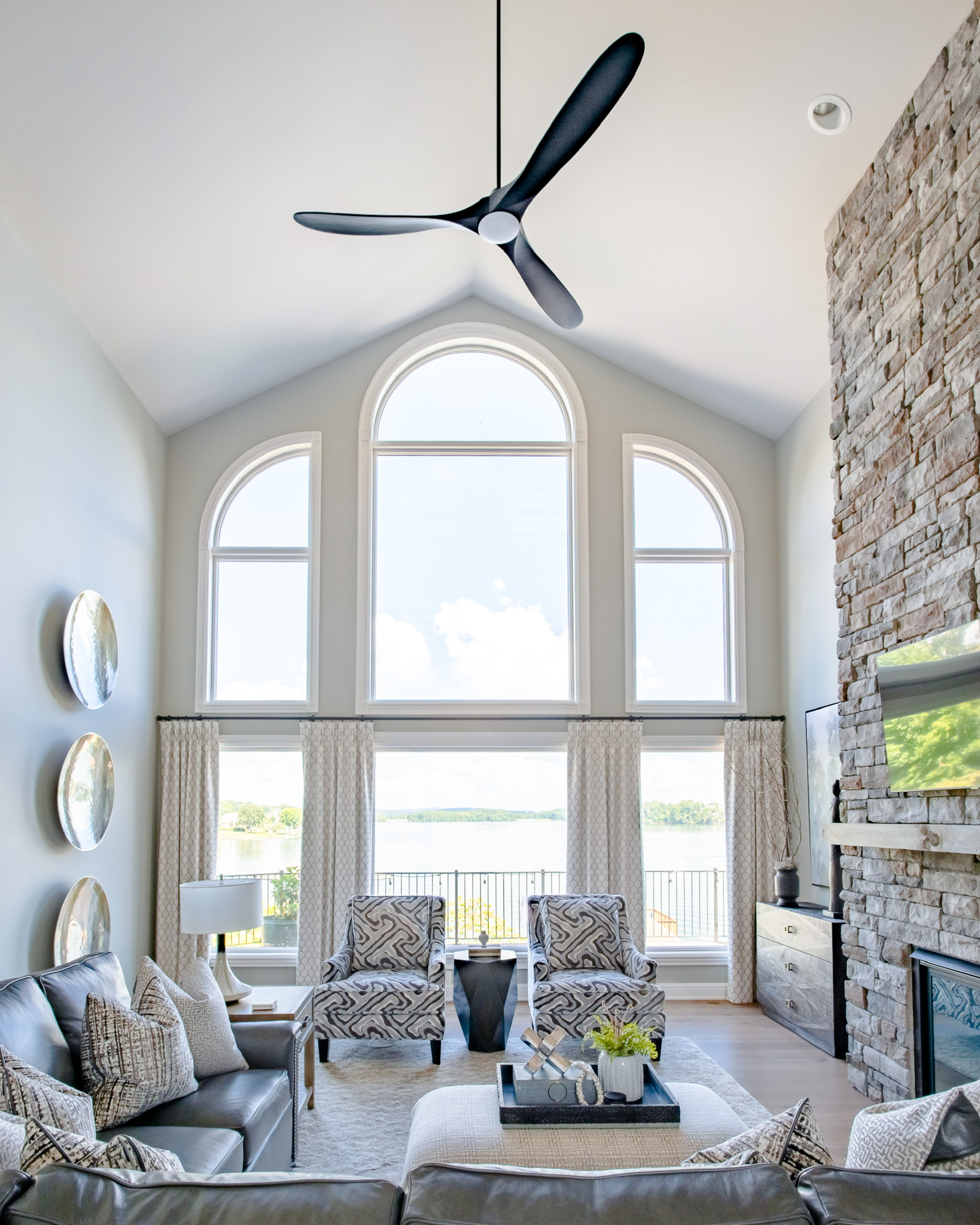 Tellico Lake House Great Room - Rowan Hall Interiors